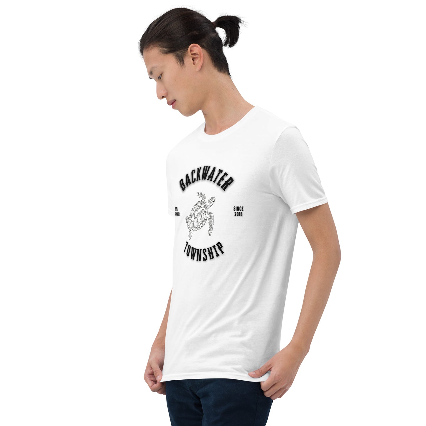 Backwater Township Short-Sleeve Biker Logo T-Shirt